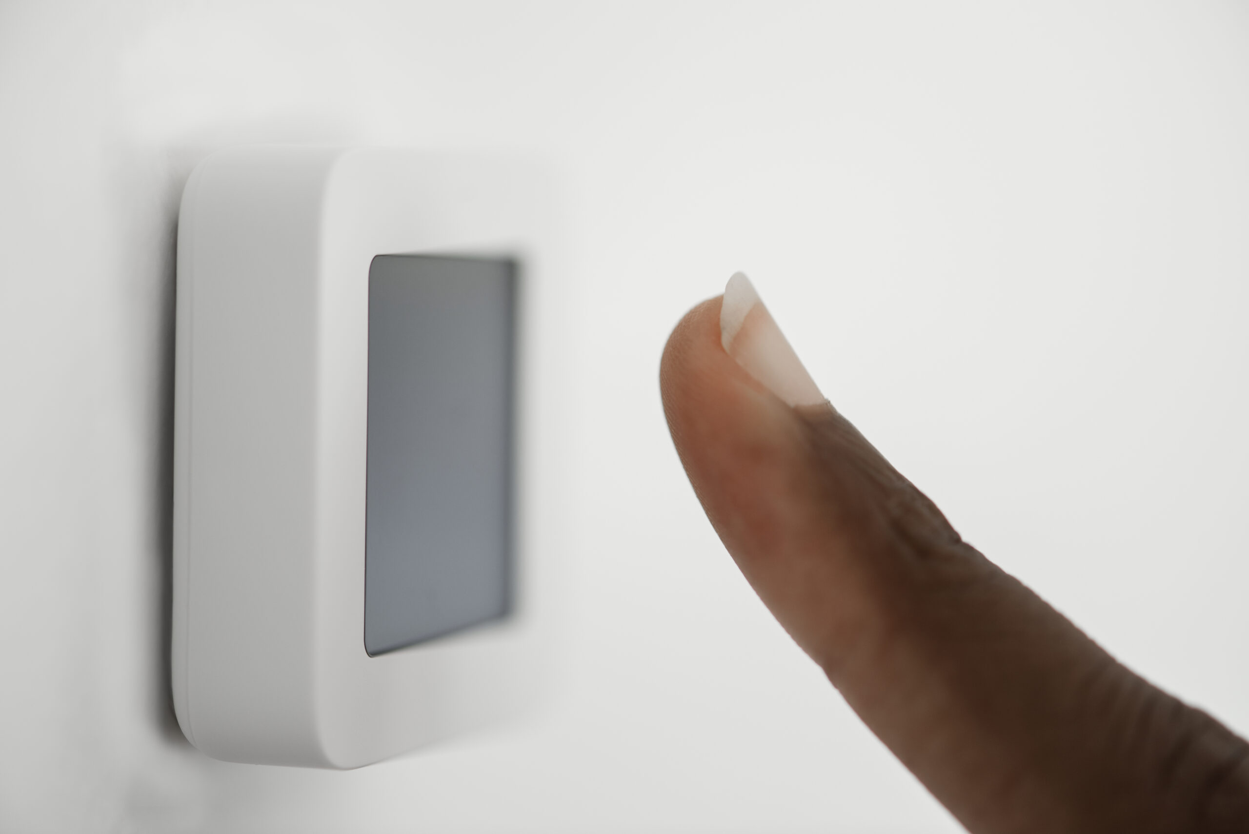 Fingerprint scan for smart home security system